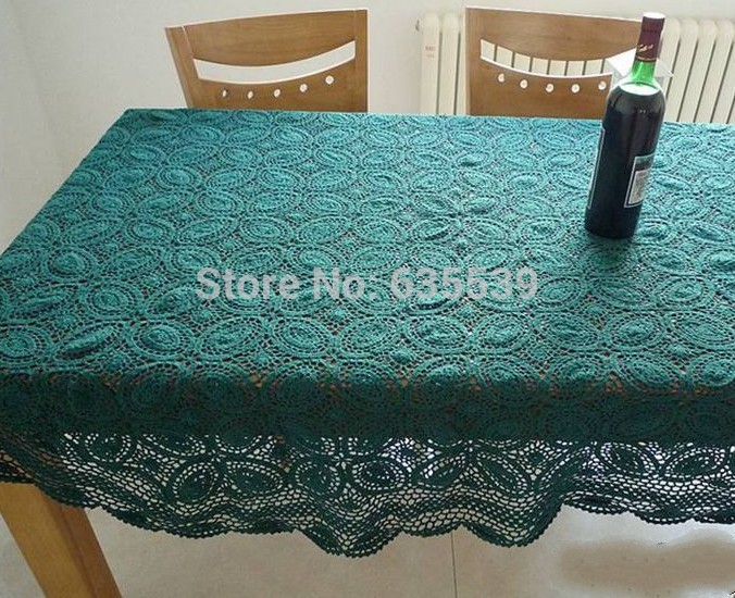 150x200  ռ ̽ ǳ ̺ õ  Ʈ ̺ Ŀ 簢  Ź  Ƽ /150x200 green handmade lace retro table cloth manual knitted table cover  rectangle